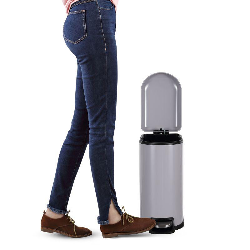 happimess Roland Steel Step On Trash Can