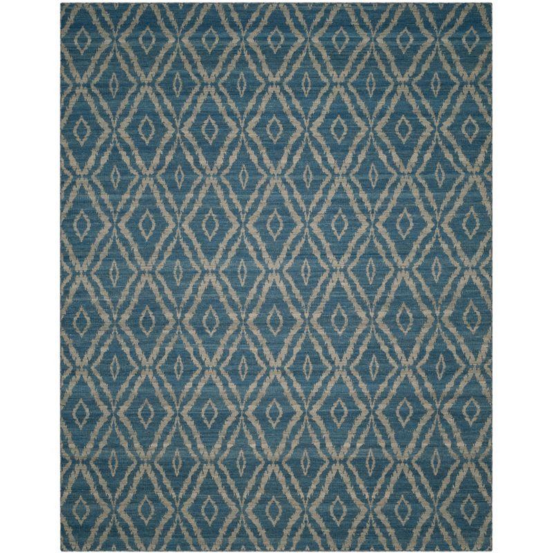 Kilim KLM215 Hand Woven Area Rug - Blue/Grey - 8'x10' - Safavieh.
