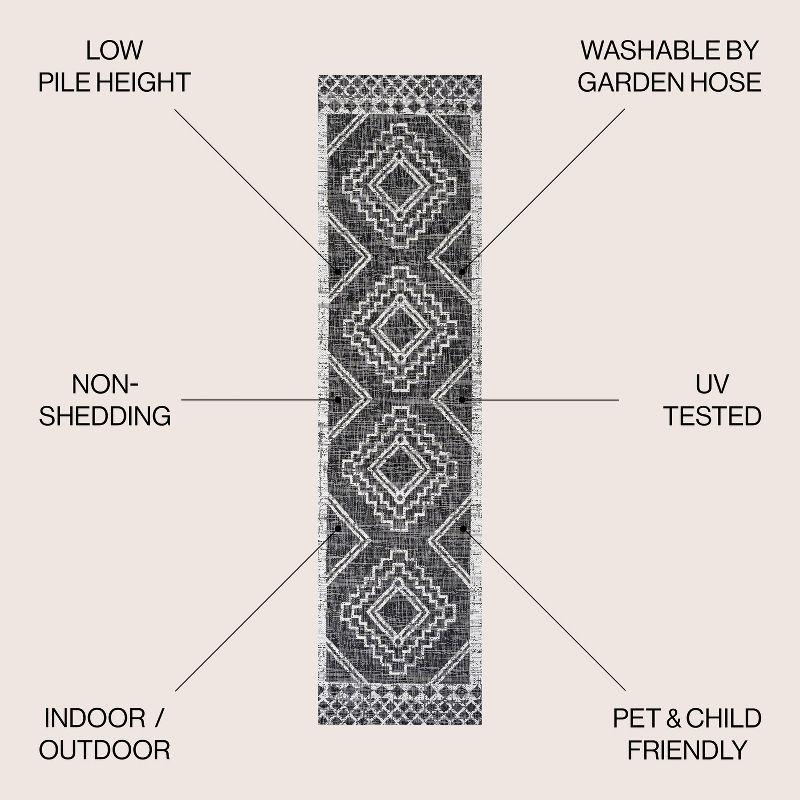 Marokko Diamond  Medallion Indoor/Outdoor Area Rug - JONATHAN Y