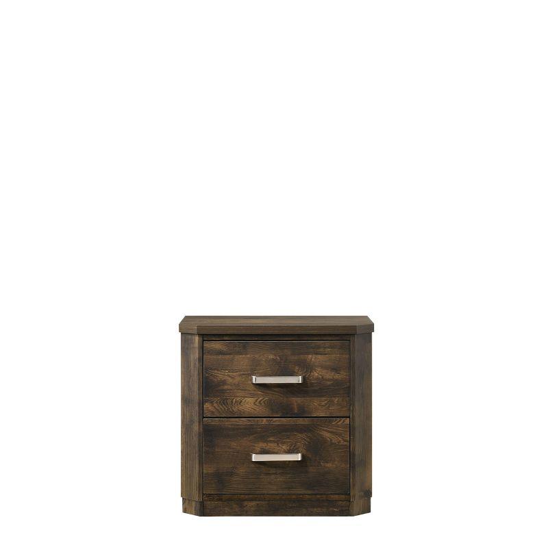 24&#34; Elettra Nightstand Rustic Walnut - Acme Furniture