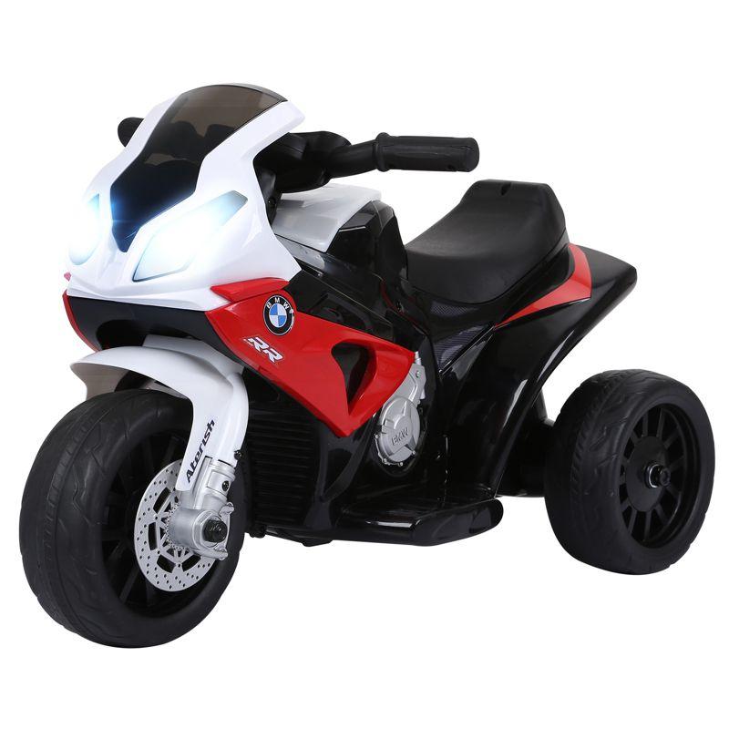 6V Red and Black BMW Licensed Kids Motorcycle with Headlight