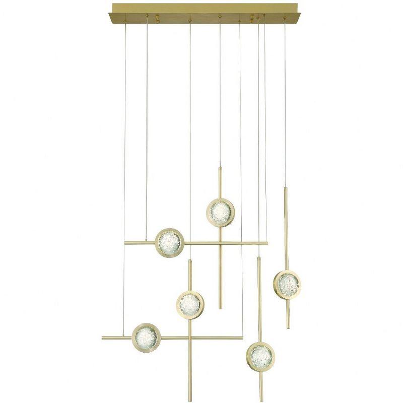 Eurofase Barletta 6 - Light Dimmable LED Linear Chandelier