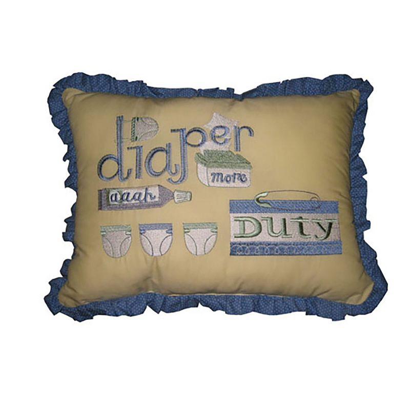 C&F Home 12" x 16" Diaper Duty Embroidered Pillow
