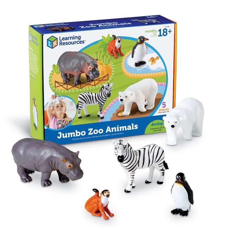 Learning Resources Jumbo Zoo Animals, Set Of 5