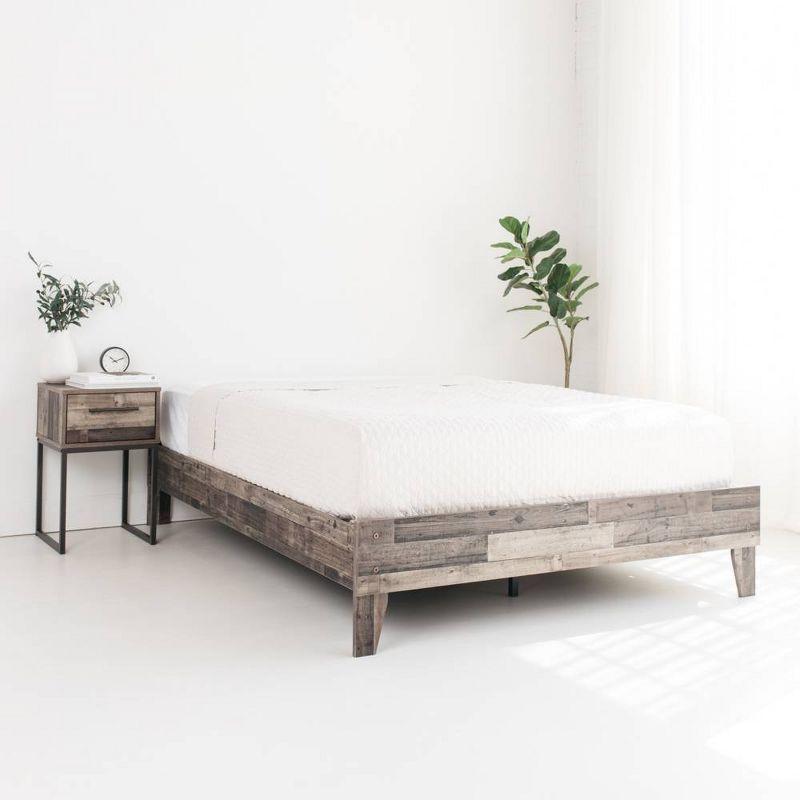 Queen Neillsville Platform Bed Gray - Signature Design by Ashley: Wood Frame, No Box Spring Needed