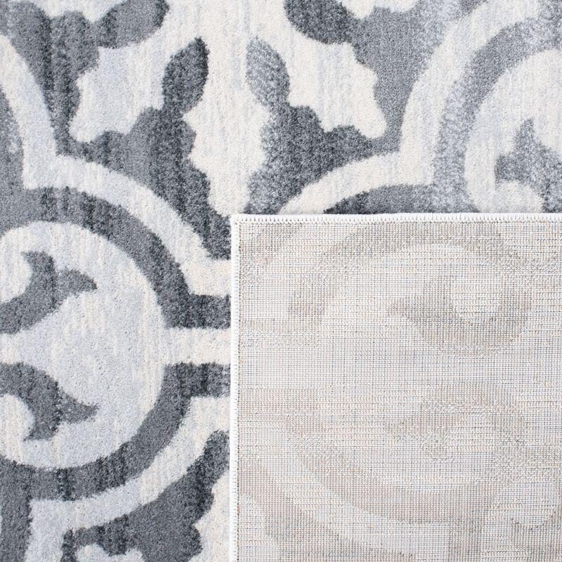 Martha Stewart Isabella - MSR0956 - Indoor Power Loomed Runners - Grey/Ivory - 2'2"x7'