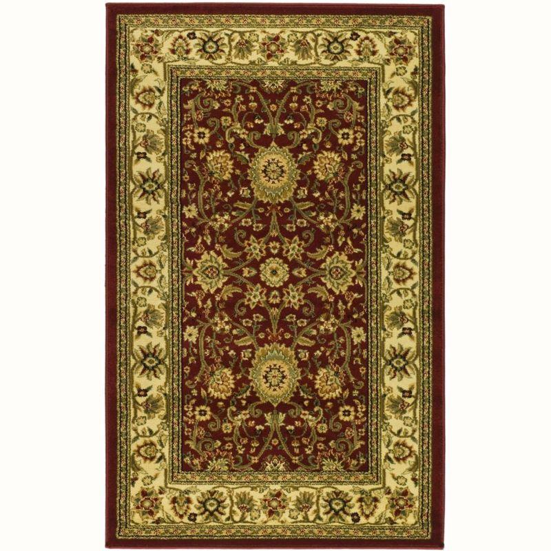 Lyndhurst LNH212 Power Loomed Area Rug - Red/Ivory - 4'x6' - Safavieh