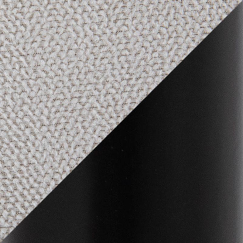 Set of 2 Dahlia Dining Chairs Black/Cream - LumiSource: Metal Legs, Upholstered, Contemporary Design