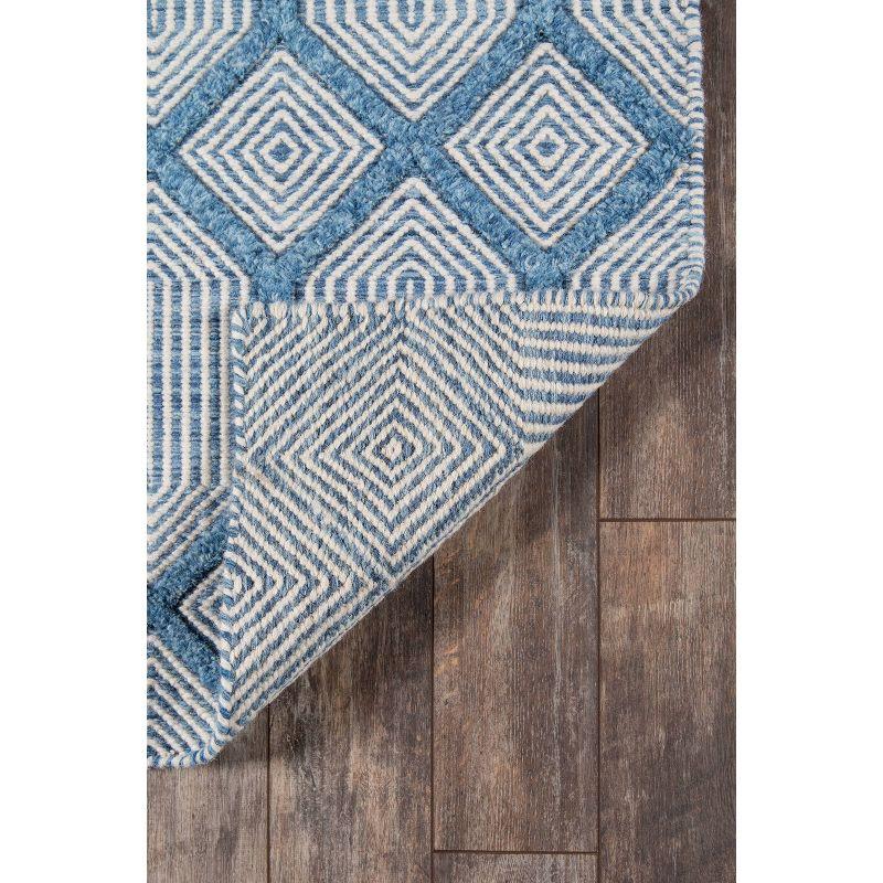 Langdon Cambridge Hand Woven Wool Area Rug Blue - Erin Gates by Momeni