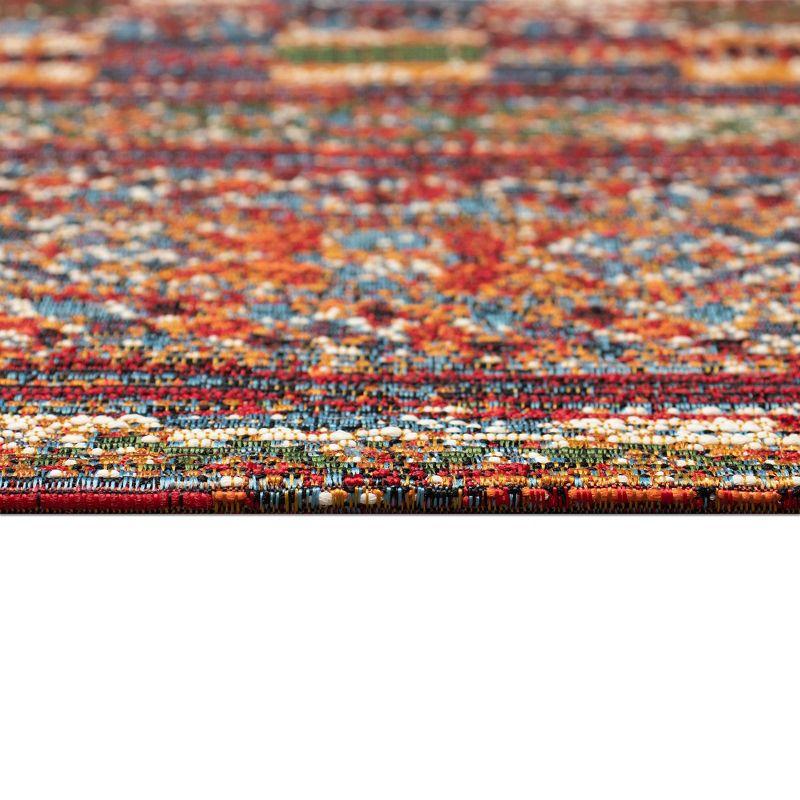 Liora Manne Marina Stripe Indoor/Outdoor Rug Red 6'6" x 9'4"