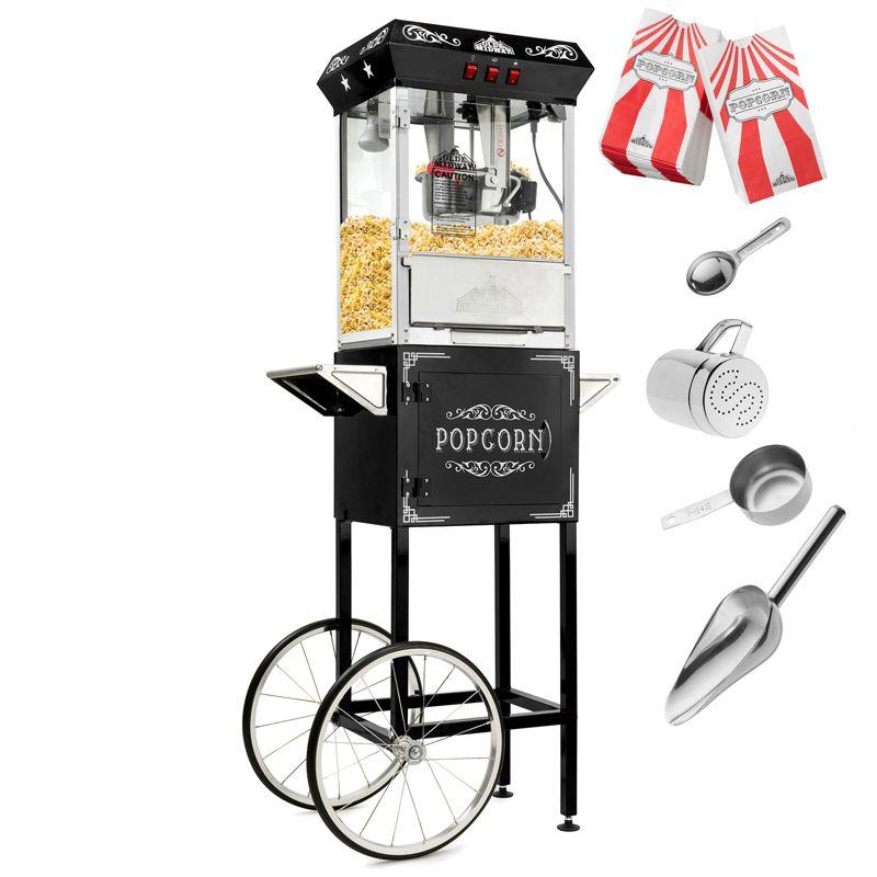 Olde Midway Olde Midway Vintage Popcorn Machine and Cart