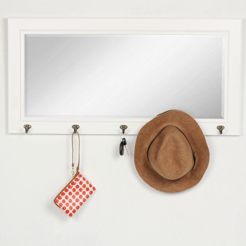 36" x 18" Pub Mirror with Metal Hooks - DesignOvation