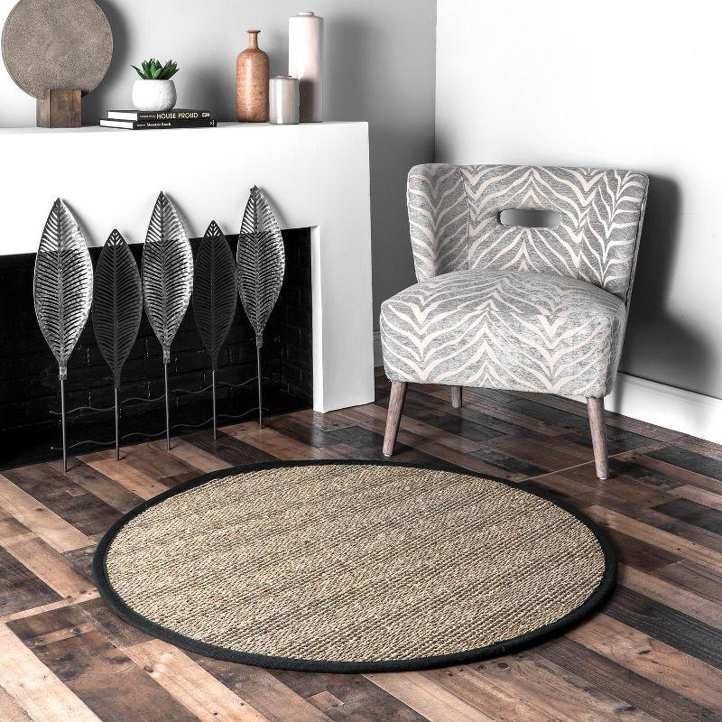 nuLOOM Larnaca Seagrass Herringbone Area Rug