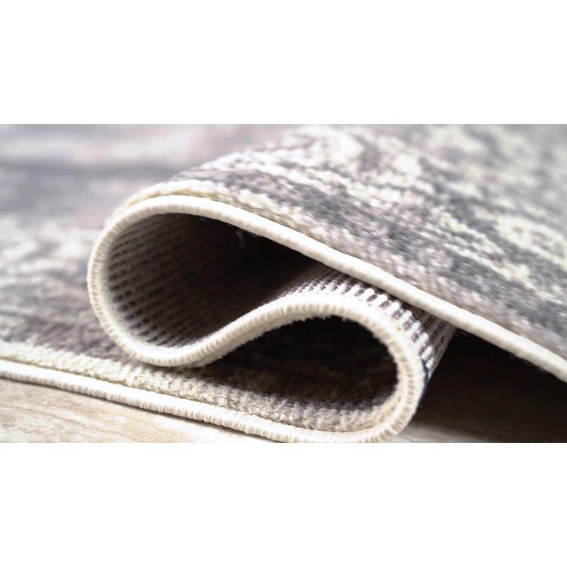 2'x8' Rosalia Cottage Medallion Runner Rug, Gray/Ivory - JONATHAN Y
