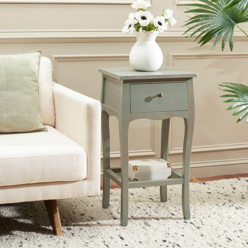 Thelma End Table - Ash Grey - Safavieh