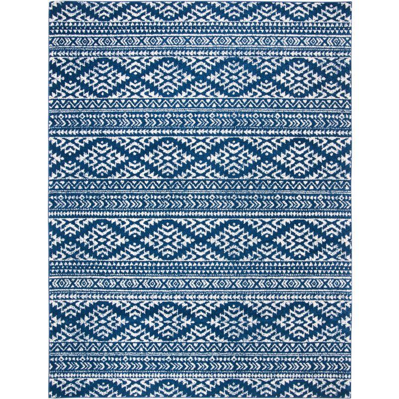Tulum TUL272 Power Loomed Area Rug - Navy/Ivory - 8'x10' - Safavieh.