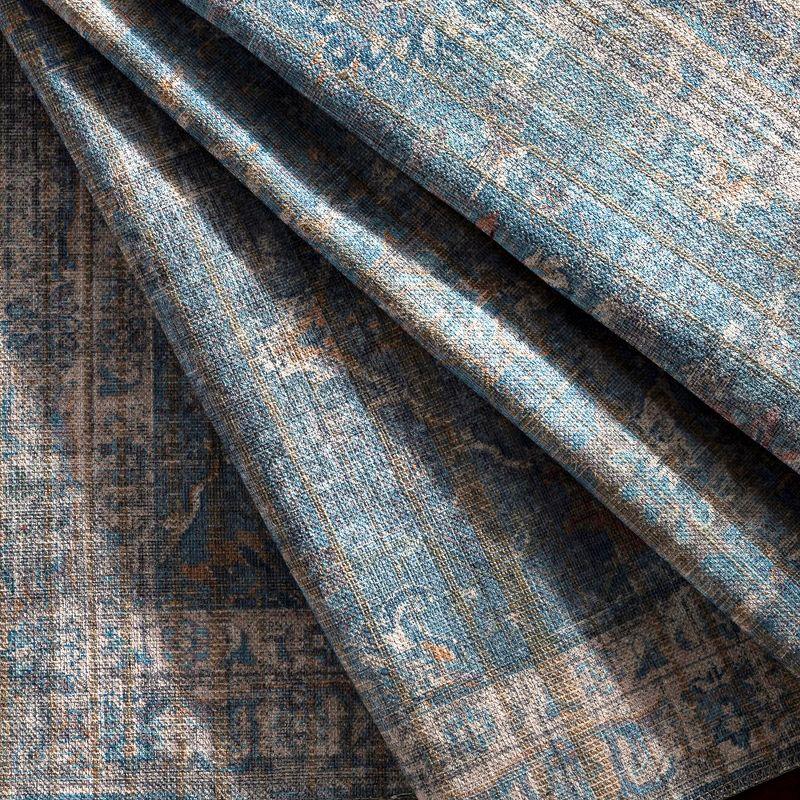 Mark & Day Markleville Washable Woven Indoor Area Rugs Pale Blue