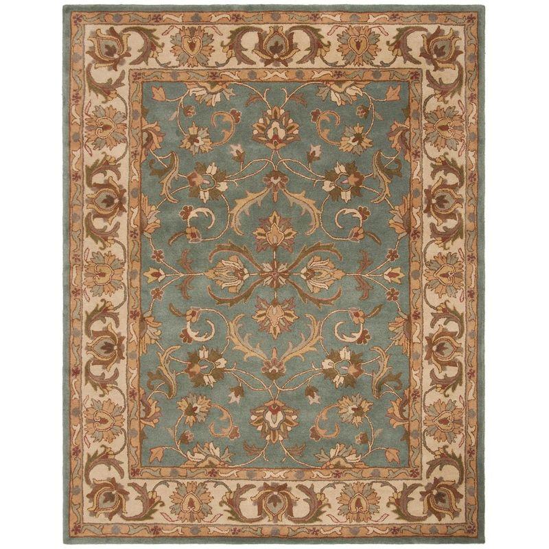 Heritage HG811 Hand Tufted Area Rug - Blue/Beige - 8'3"x11' - Safavieh.