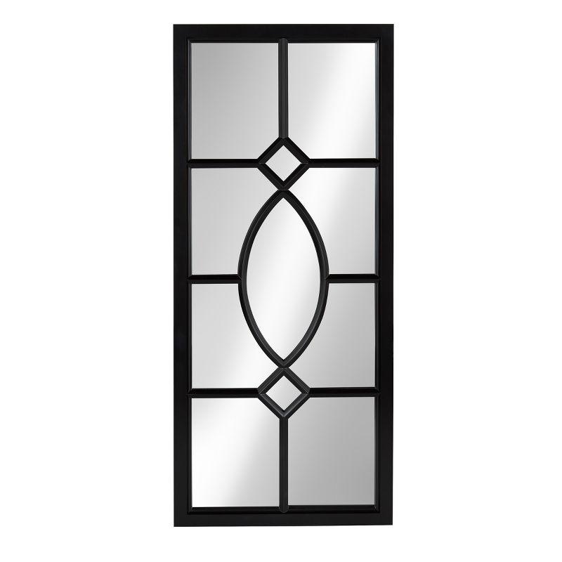 13&#34; x 30&#34; Cassat Framed Wall Accent Mirror Black - Kate and Laurel