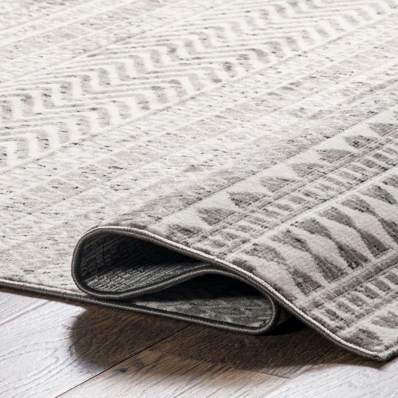Nuloom Catherina Trellis 8x10 Indoor Area Rug for Living Room Bedroom Dining Room Kitchen, Grey/Ivory