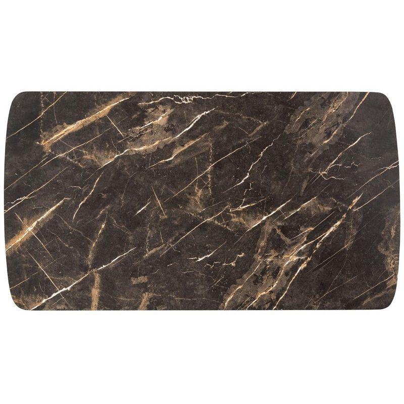 Rylee Rectangle Coffee Table - Dark Sandstone/Black - Safavieh