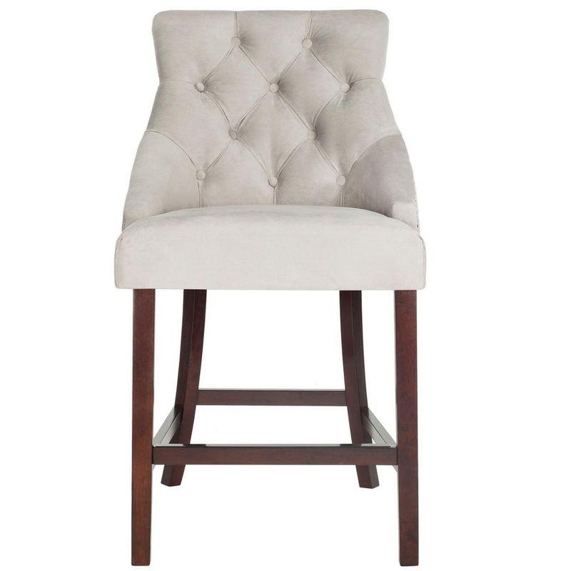 Balyon Upholstered Counter Stool with Solid Wood Frame