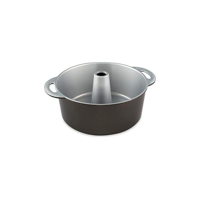 11.25" x 10" Silver Non-stick Aluminum Tube Cake Pan