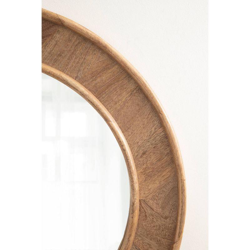 28"x28" Yahna Round Wall Mirror - Kate & Laurel All Things Decor