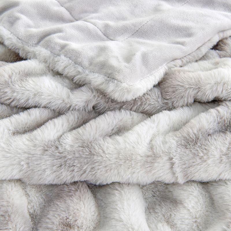 50" x 60" Reversible Faux Fur Throw Blanket - Great Bay Home