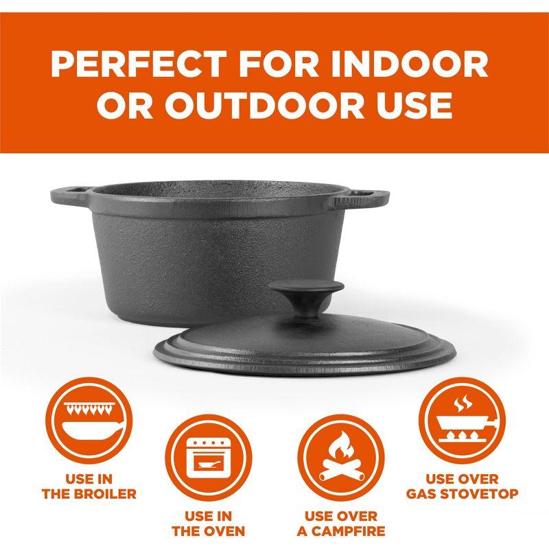 Commercial Chef Commercial Chef Cast Iron Dutch Oven