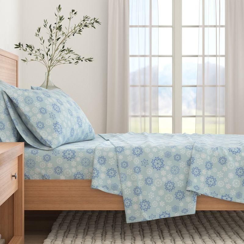 100% Turkish Cotton Holiday Printed Flannel Sheet Set