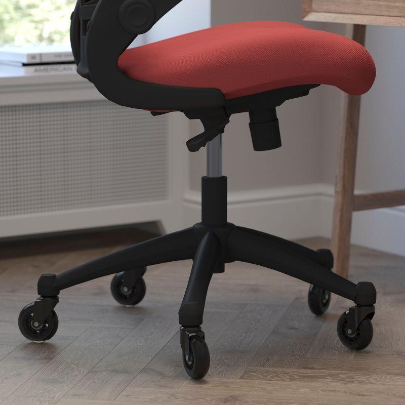 Regent Park Ergonomic Swivel Task Chair with Roller Wheels & Flip Up Arms