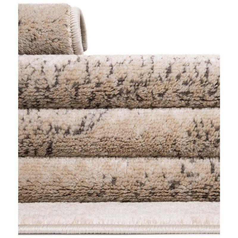 Unique Loom Portland Collection Area Rug - Woodburn (2'  x 6' 1" Runner Ivory/Beige)