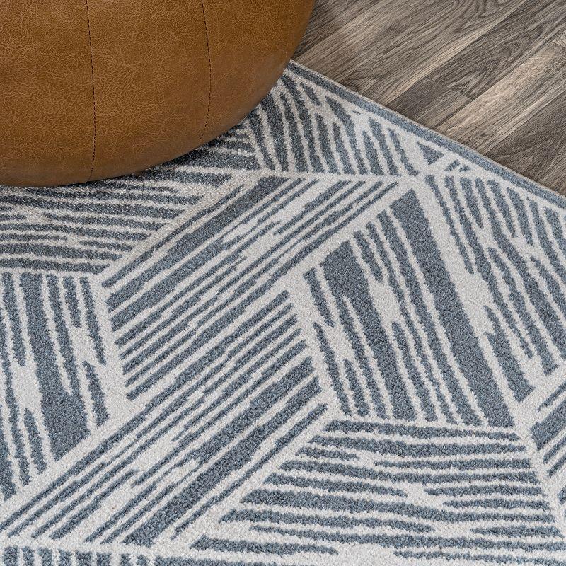 JONATHAN Y Vector Modern Coastal Geometric Machine-Washable Area Rug