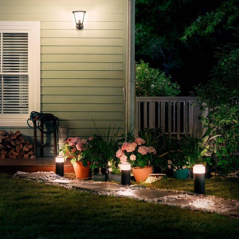 Philips Hue Black Matte Chrome LED Pathway Light with 16 Million Colors