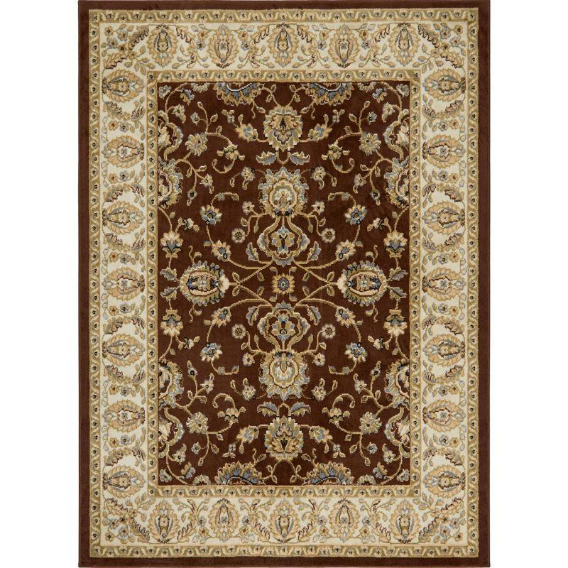 Lizette Oriental Brown/Beige Area Rug