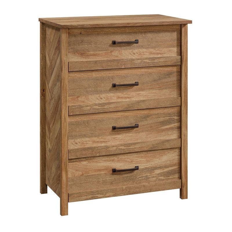 Sindoori Mango 4-Drawer Chest with Herringbone Pattern