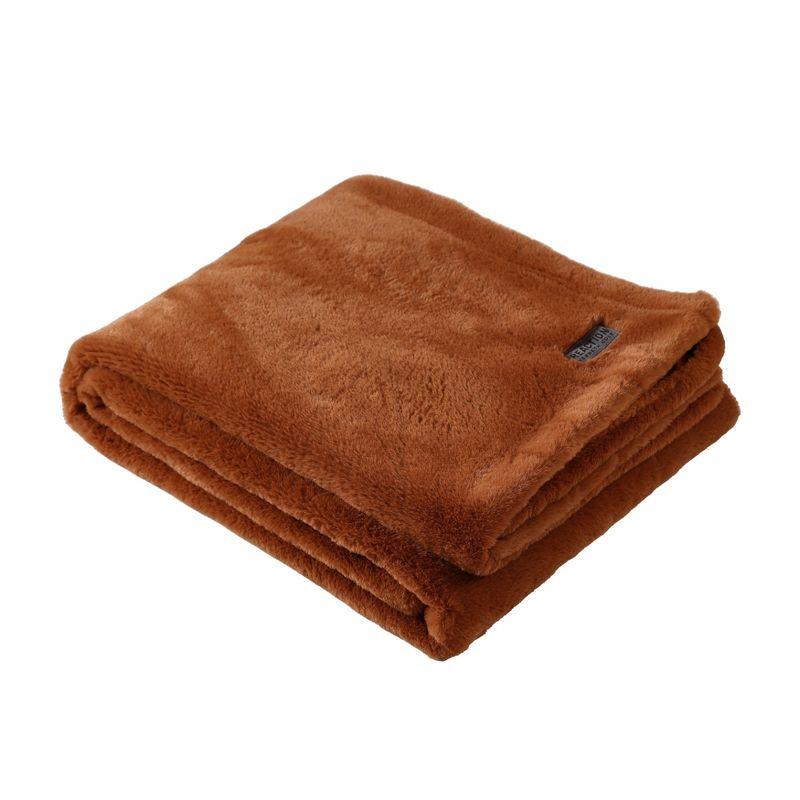 Kenneth Cole Kenneth Cole Faux Fur Solid Throw Blankets