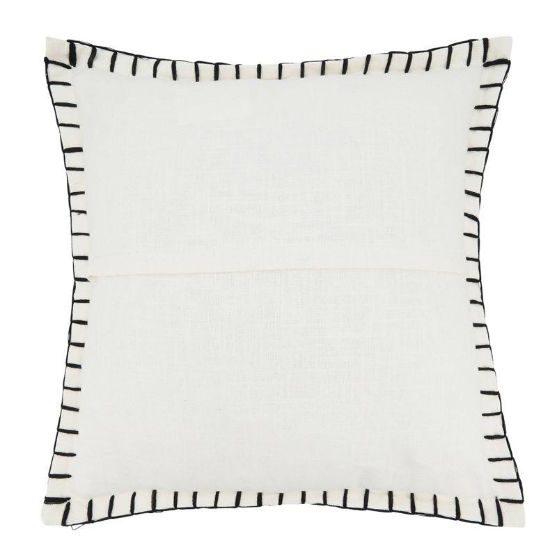 Saro Persephone Collection Cotton Pillow Cover