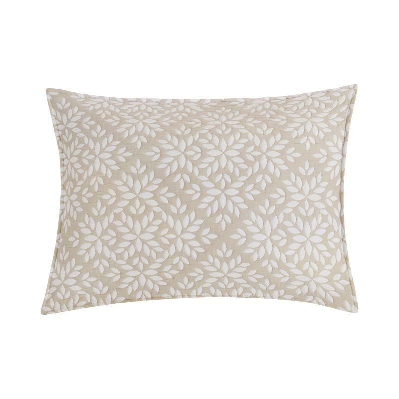 C&F Home Natural Leaves Jacquard Reversible Twin 2 Piece Coverlet Quilt Set Cotton Reversible Machine Washable Lightweight Bedspread Coverlet