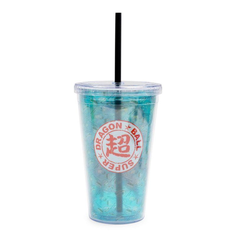 Just Funky Dragon Ball Super Characters 16-Ounce Carnival Cup With Lid and Straw