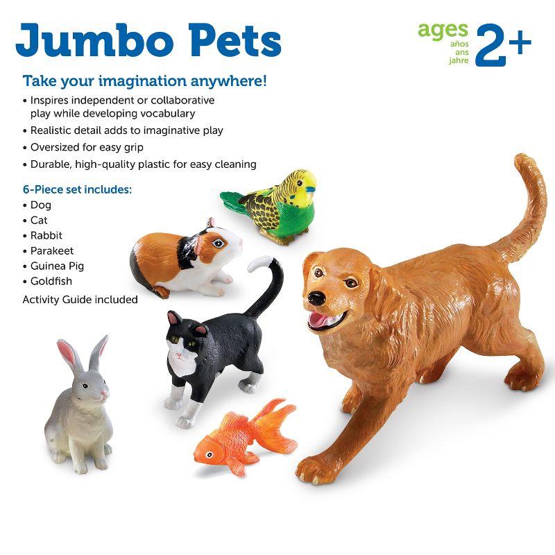 Learning Resources Jumbo Pets, Set Of 6