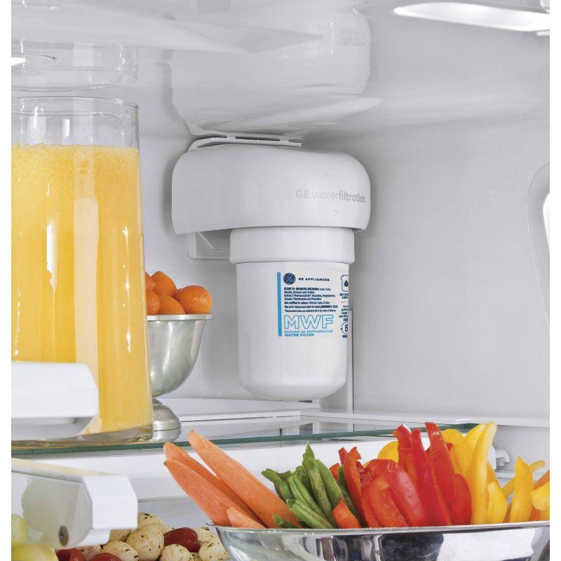 GE Appliances MWF Replacement Refrigerator Water Filter: Filters Lead, Asbestos, Chlorine, Pesticides, 1-Year Warranty