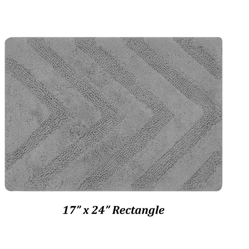 Better Trends Kus Corrigan 100% Cotton Machine Washable Anti-Skid Bathroom Rug