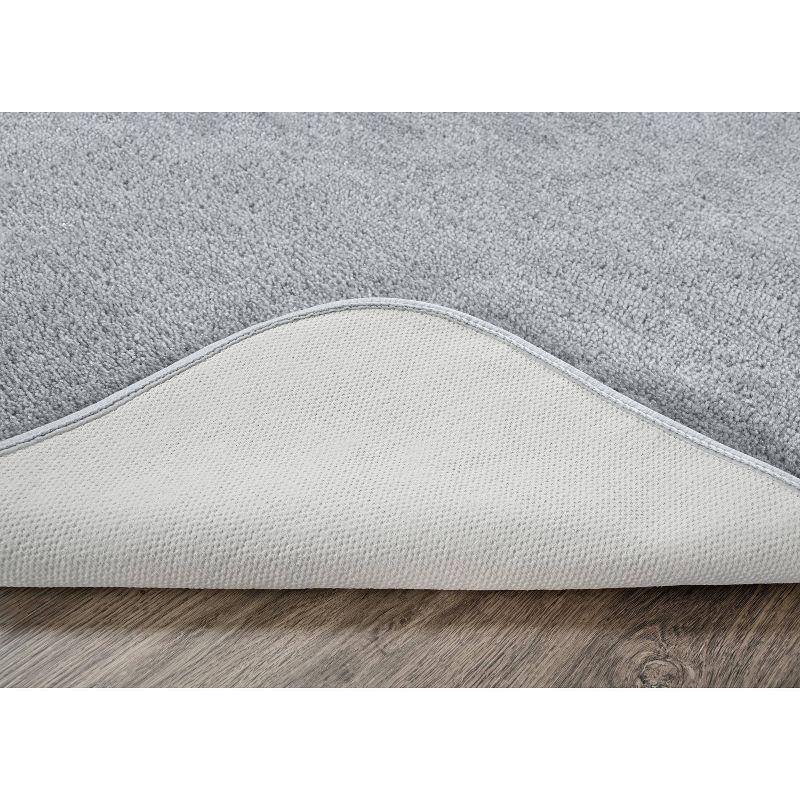 2pc Traditional Nylon Washable Bathroom Rug Set Platinum - Garland Rug: Latex Backed, Tufted Bath Mats Set
