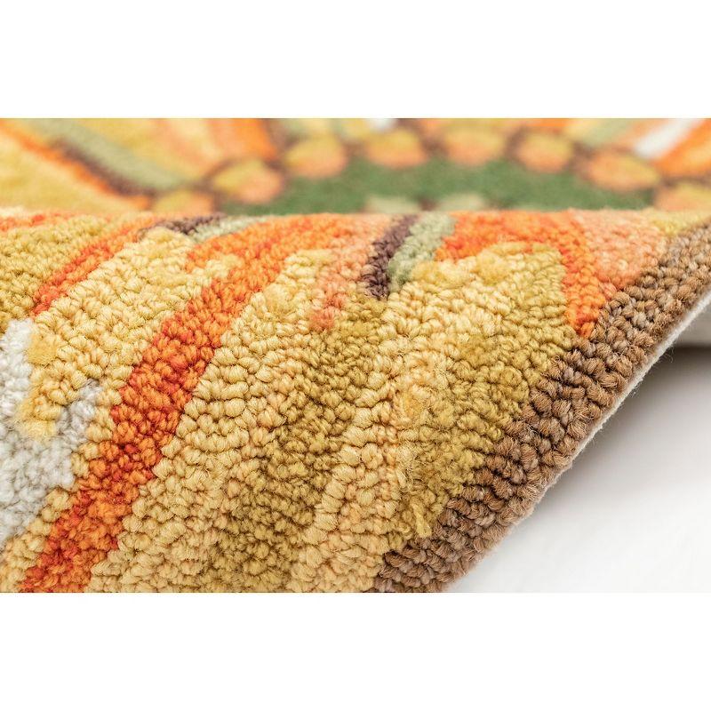 Liora Manne Frontporch Sunflower Indoor/Outdoor Rug Yellow 2'6" x 4'