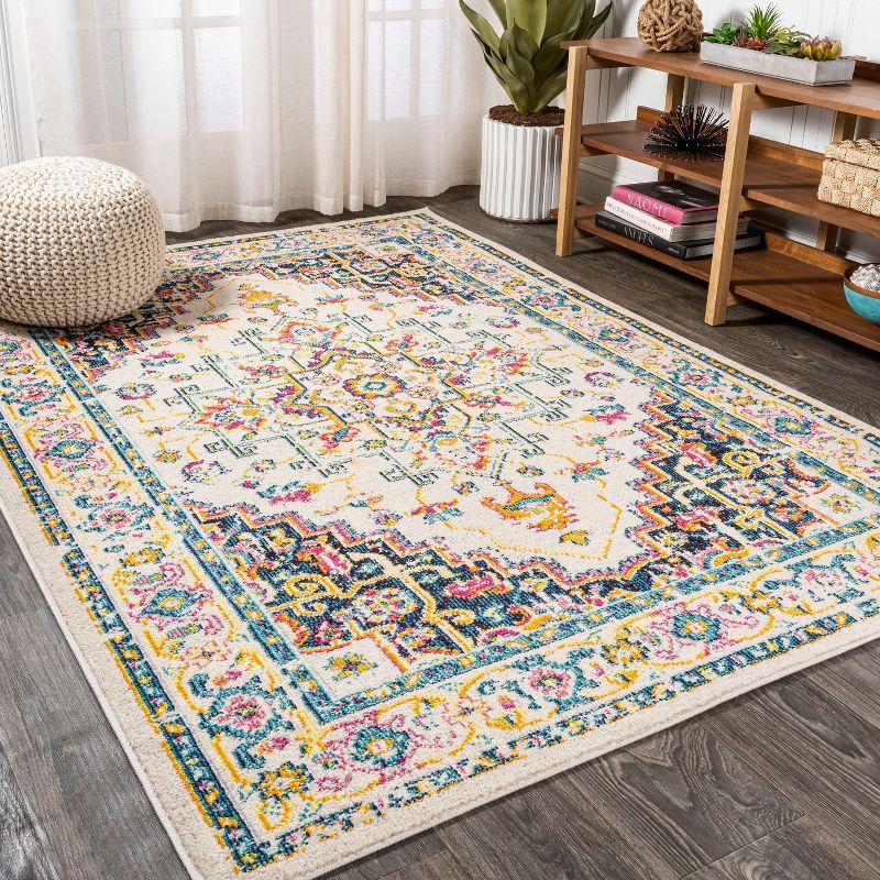 Brooklyn Geometric Medallion Area Rug  - JONATHAN Y