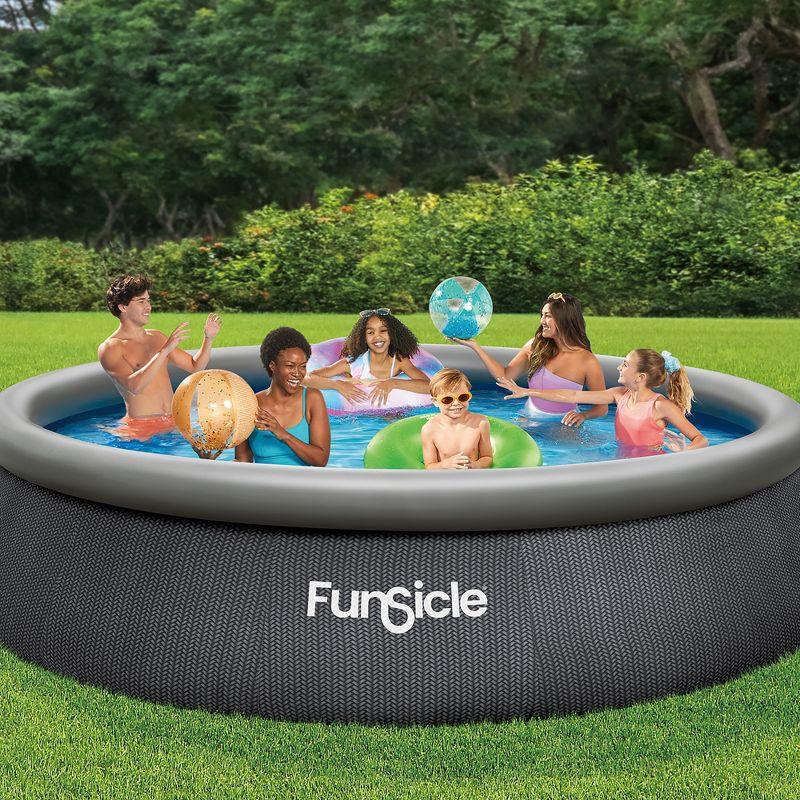 Funsicle: QuickSet Designer Pool - 13ft Above Ground Inflatable Pool Set