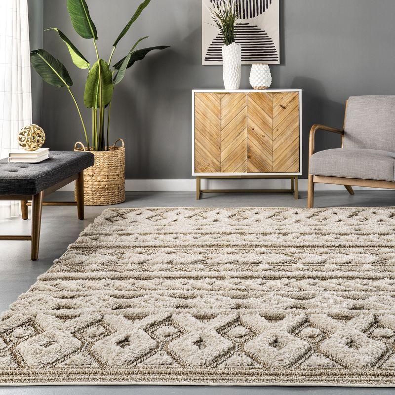 Nuloom Rebecca High Low Textured Shaggy Indoor Area Rug