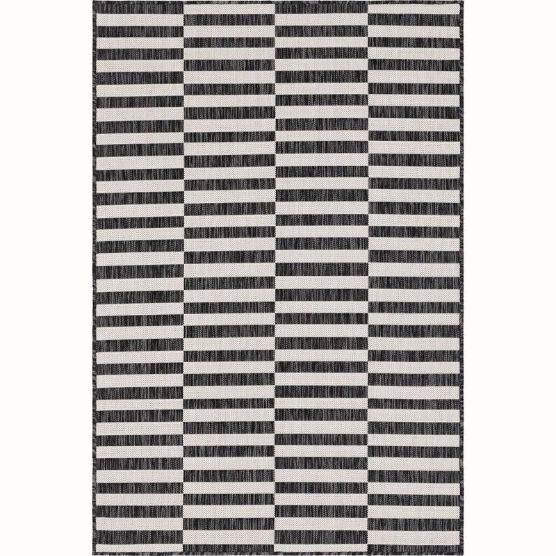 Unique Loom Outdoor Striped Area Rug